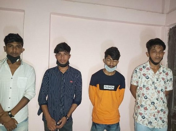Four Youths caught in Drug row Four Youths caught in Drug row